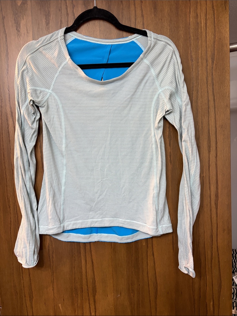 lululemon athletica Light Blue Long Sleeve Layering Top
